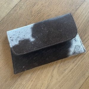 Jackson and Hyde cowhide clutch